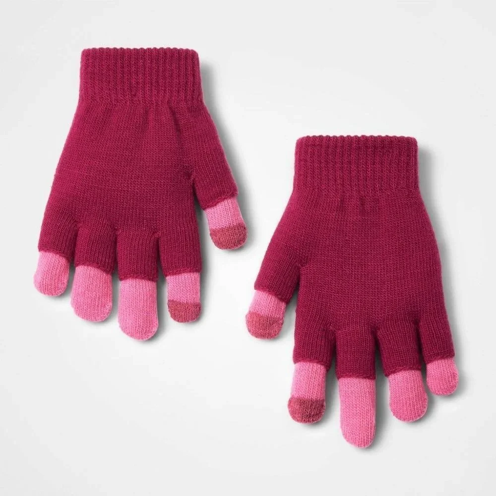 NWT Cat & Jack Girls Tiarella Beanie and Gloves Matching Set Youth Size OS Color